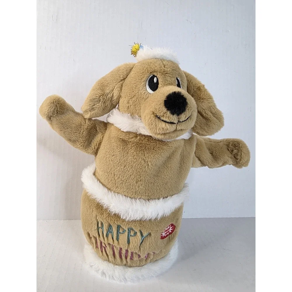Fuzzwoof Birthday Cake Singing & Dancing Golden Retriever Dog Toy‎ ECHOS Voices